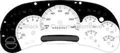 06 GM Full Size Truck Gauge Face